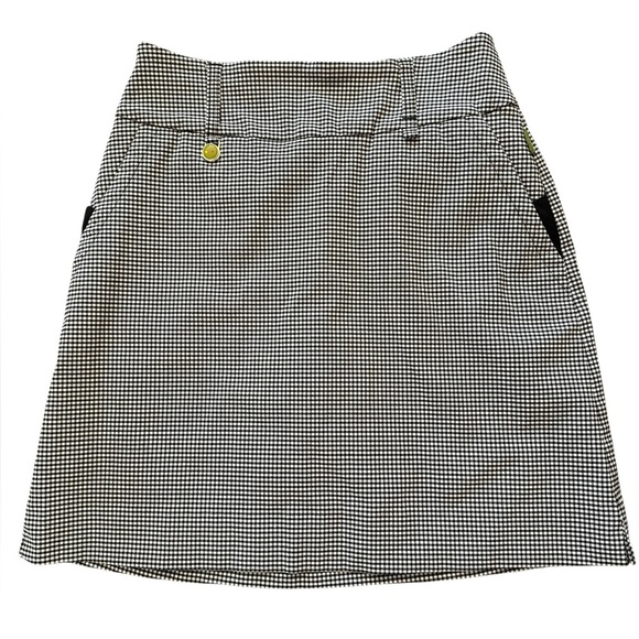 Swing Control Black and white Checkered Skort Size 0 - Picture 1 of 8